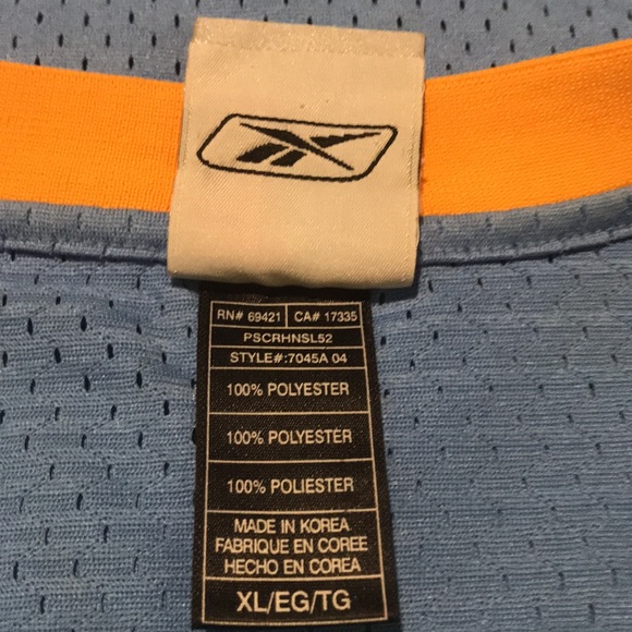 🥳XL-Carmelo Anthony🏀NBA AUTHENTIC DENVER NUGGETS🔥ROOKIE JERSEY blue/yellow💐 - Picture 10 of 10